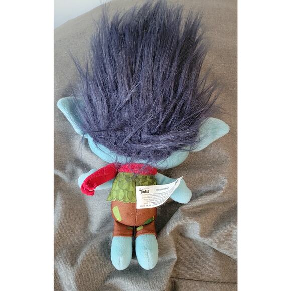 Dreamworks Trolls World Tour Branch 10" Plush with Vest and Red Scarf - Picture 2 of 6
